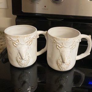 Free shipping Anthropologie hard to find deer mugs